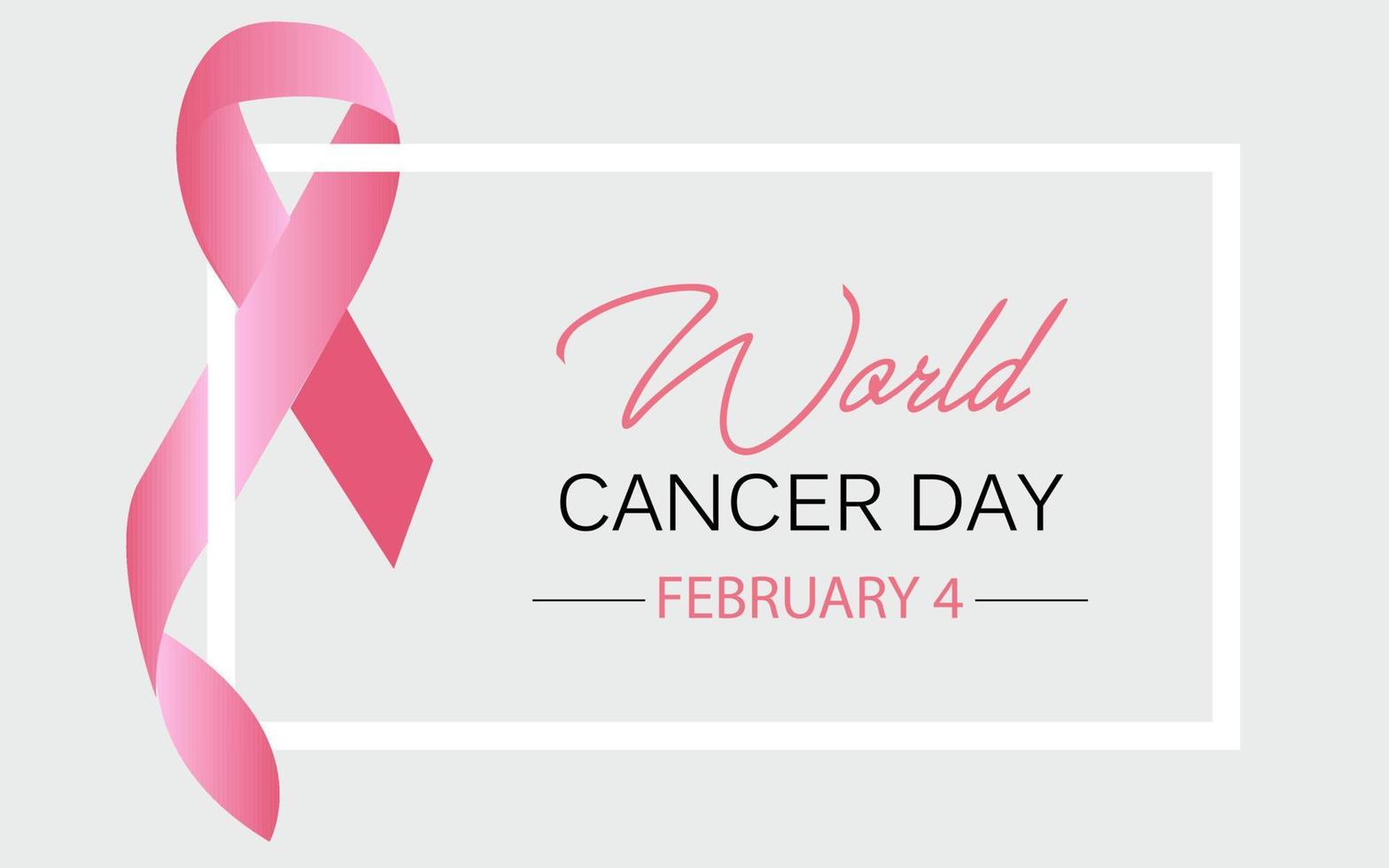 4:e februari värld cancer dag 2023, kvinnor bekämpa, cancer dag vektor