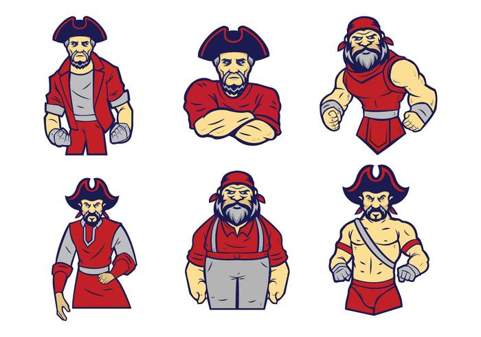 Gratis Pirate Logo Vector