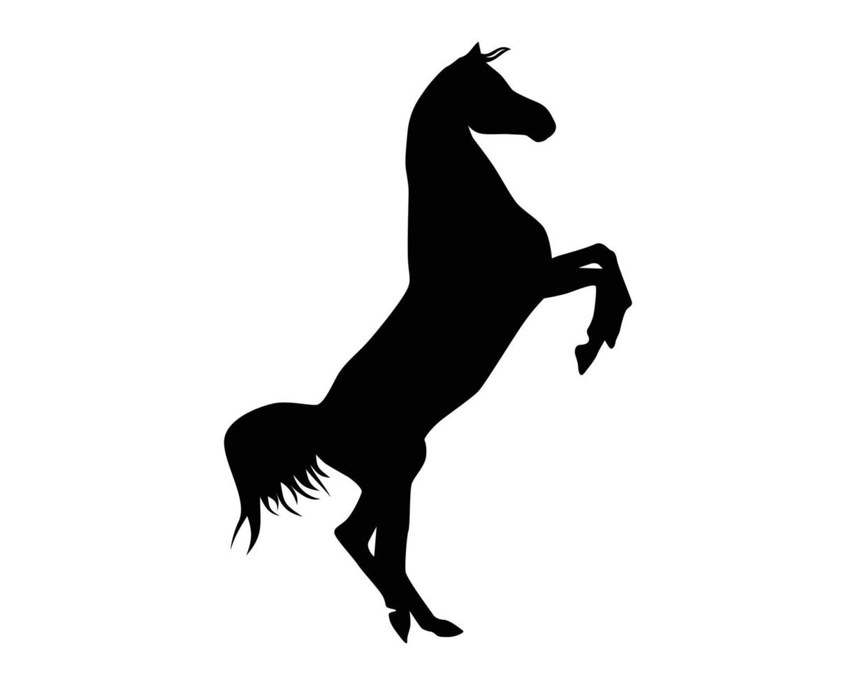 Pferd-Silhouette-Vektor-Vorlage vektor