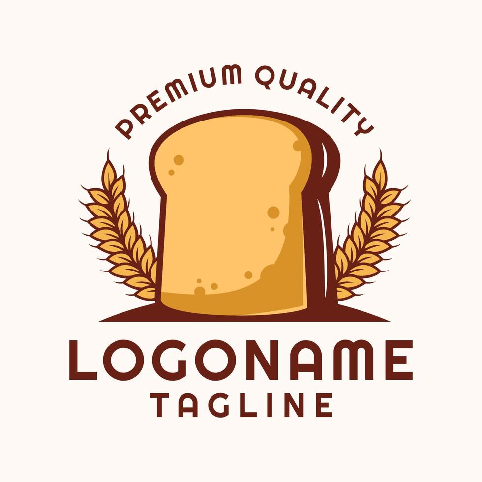 bröd logotyp mall, lämplig för restaurang, bageri och Kafé vektor