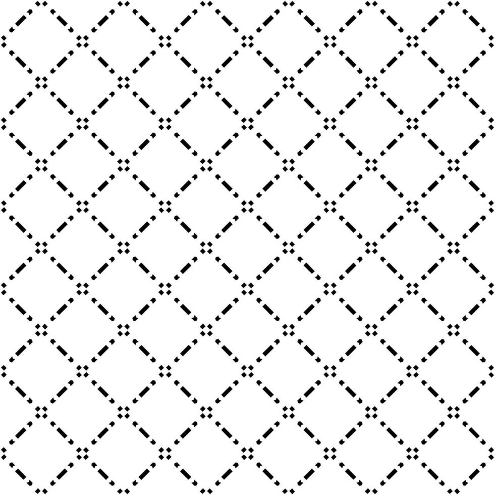 Schwarz-Weiß-nahtlose Mustertextur. Ziergrafik in Graustufen. Mosaik Ornamente. Mustervorlage. vektor