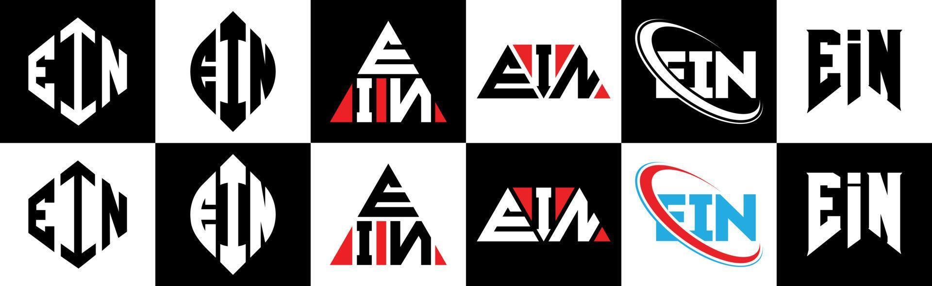 ein brev logotyp design i sex stil. ein polygon, cirkel, triangel, sexhörning, platt och enkel stil med svart och vit Färg variation brev logotyp uppsättning i ett rittavla. ein minimalistisk och klassisk logotyp vektor