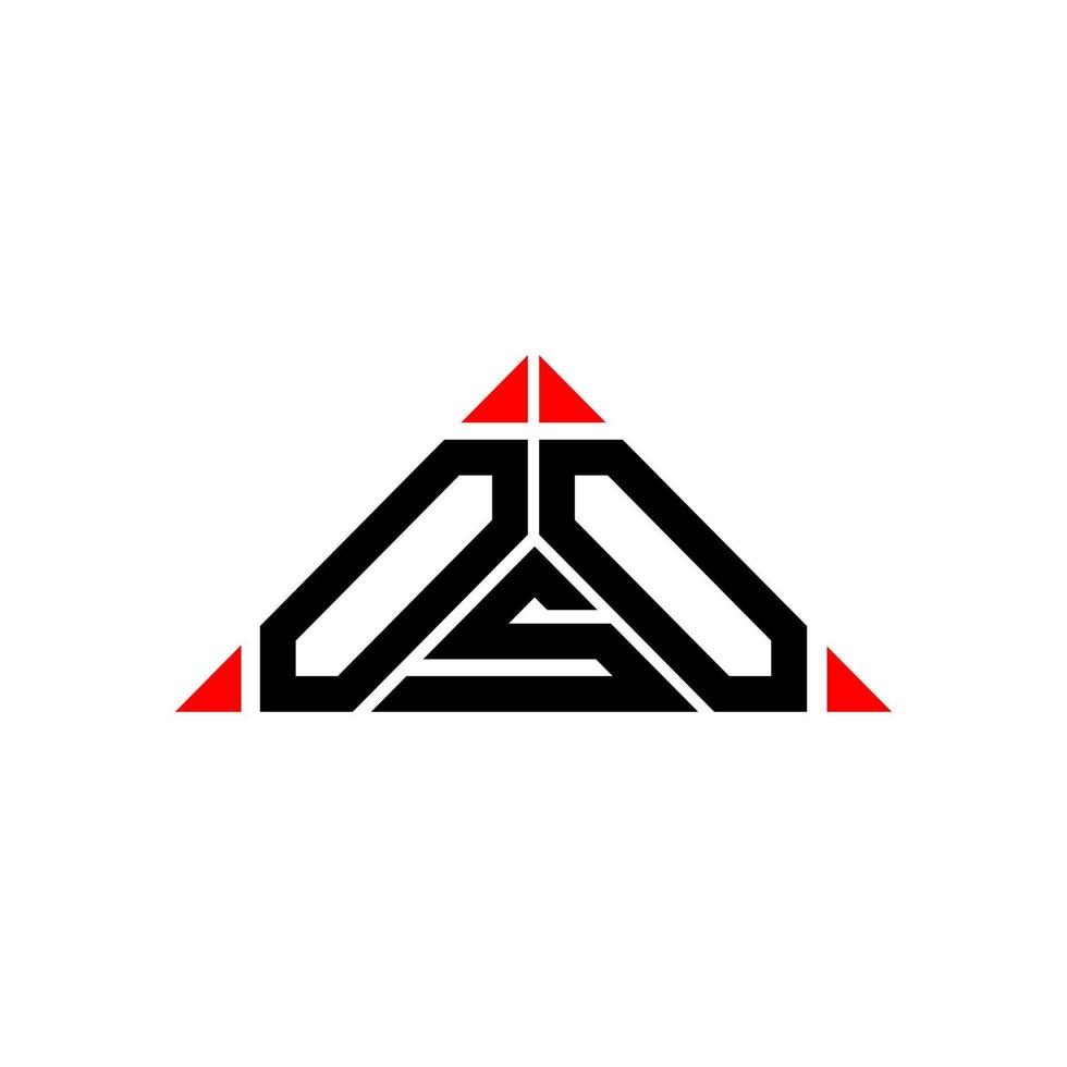 oso Brief Logo kreatives Design mit Vektorgrafik, oso einfaches und modernes Logo. vektor