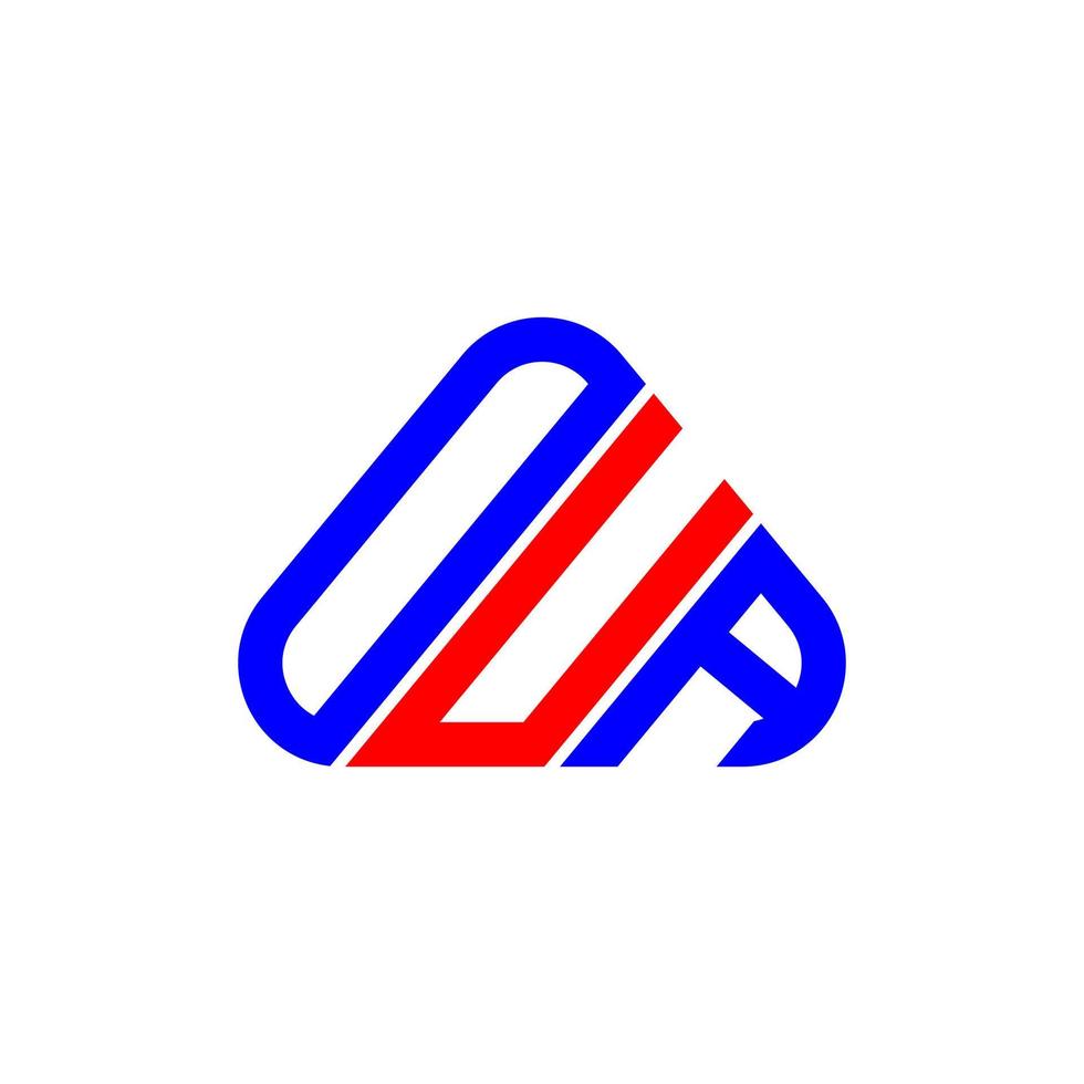oua brev logotyp kreativ design med vektor grafisk, oua enkel och modern logotyp.