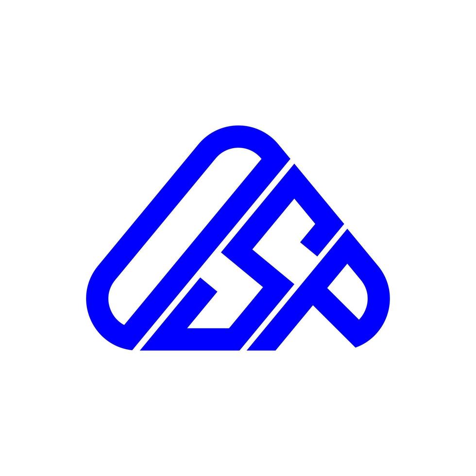osp brev logotyp kreativ design med vektor grafisk, osp enkel och modern logotyp.