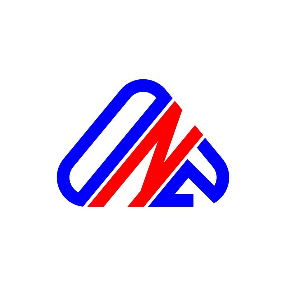 Onz Letter Logo kreatives Design mit Vektorgrafik, Onz einfaches und modernes Logo. vektor