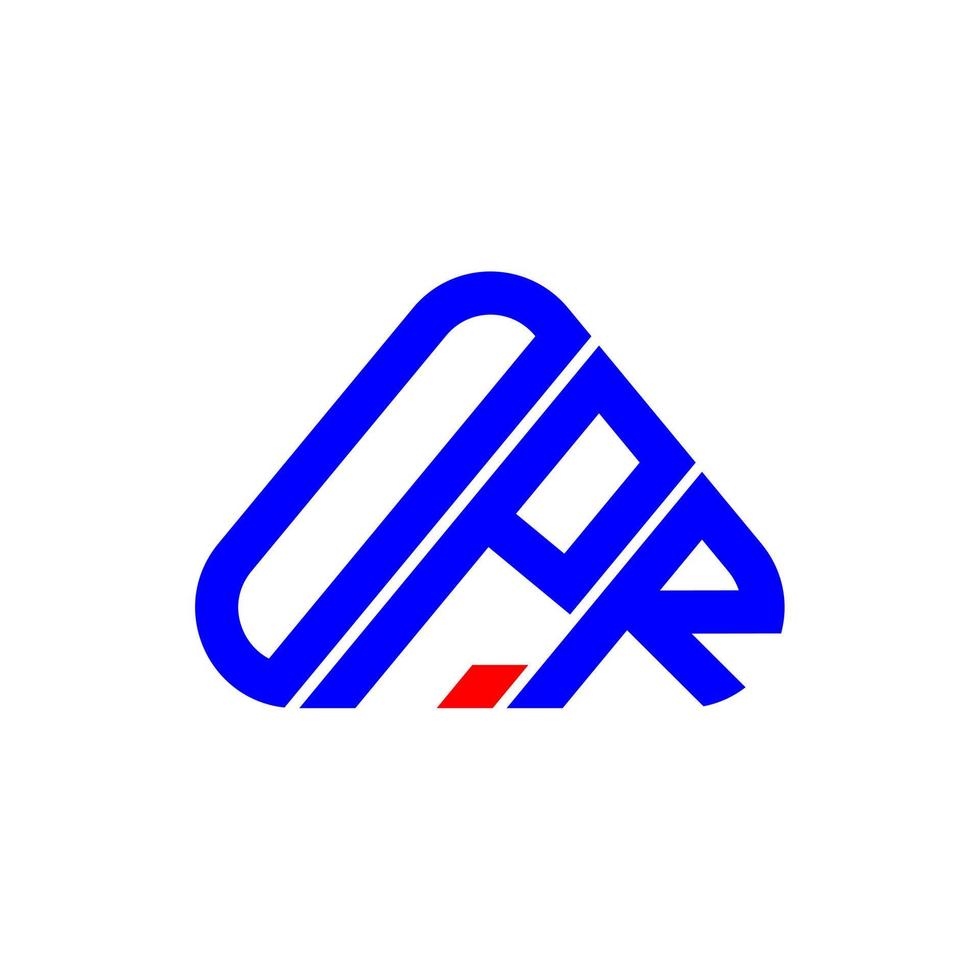 opr brev logotyp kreativ design med vektor grafisk, opr enkel och modern logotyp.