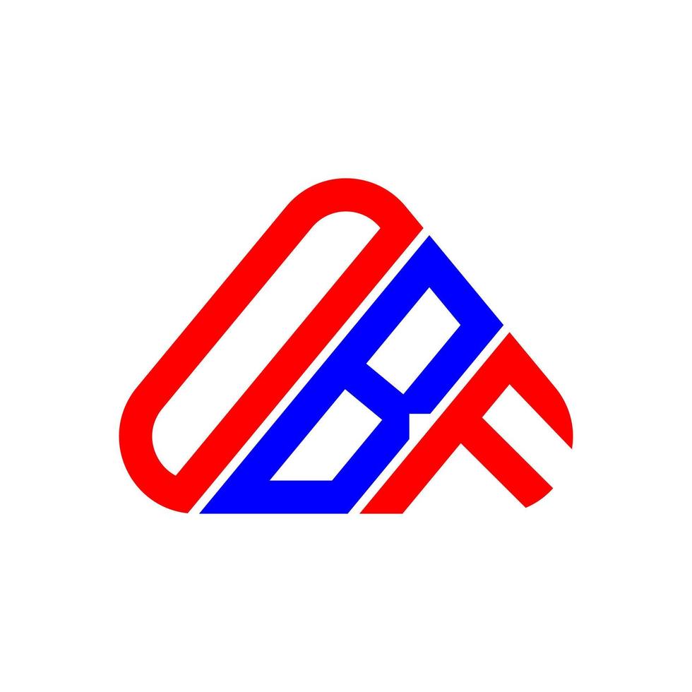 Obf Letter Logo kreatives Design mit Vektorgrafik, Obf einfaches und modernes Logo. vektor