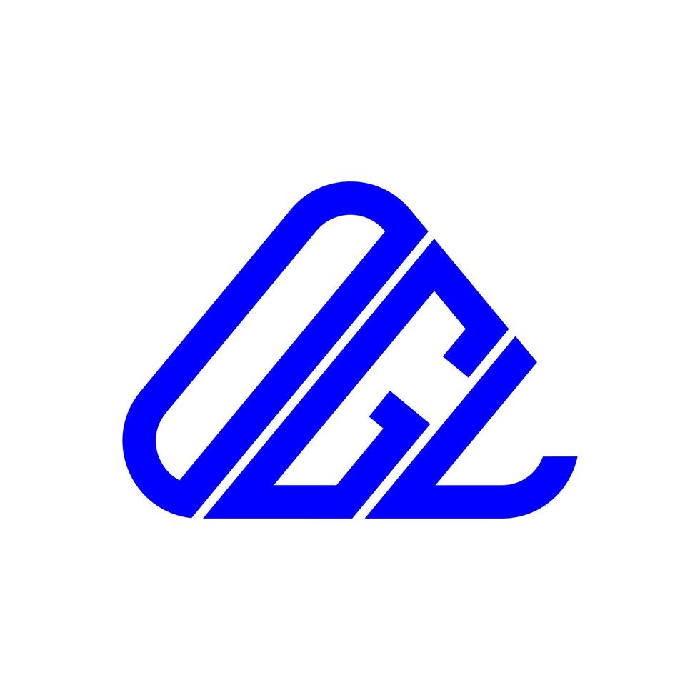 Ogl Letter Logo kreatives Design mit Vektorgrafik, Ogl einfaches und modernes Logo. vektor