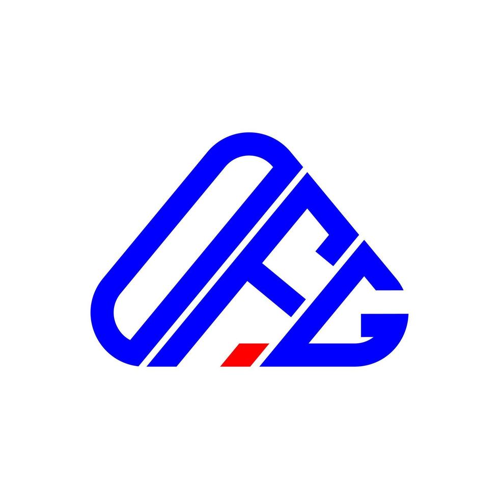 ofg brev logotyp kreativ design med vektor grafisk, ofg enkel och modern logotyp.