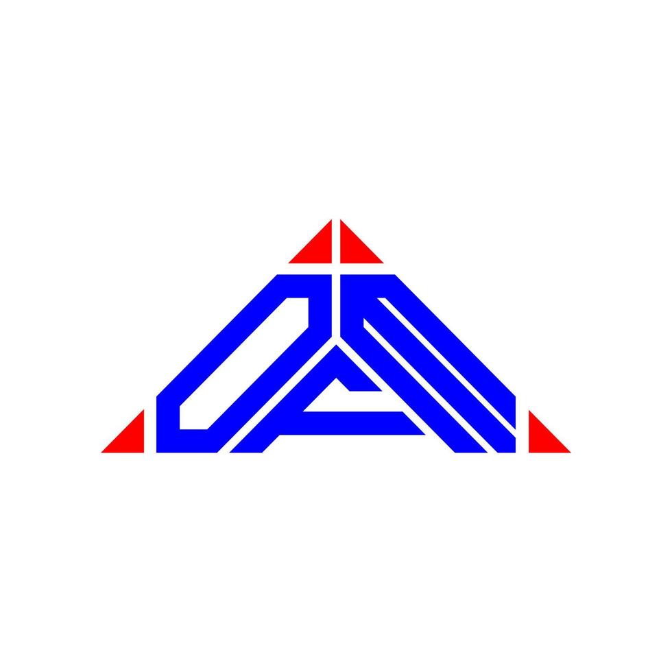 ofm Brief Logo kreatives Design mit Vektorgrafik, ofm einfaches und modernes Logo. vektor