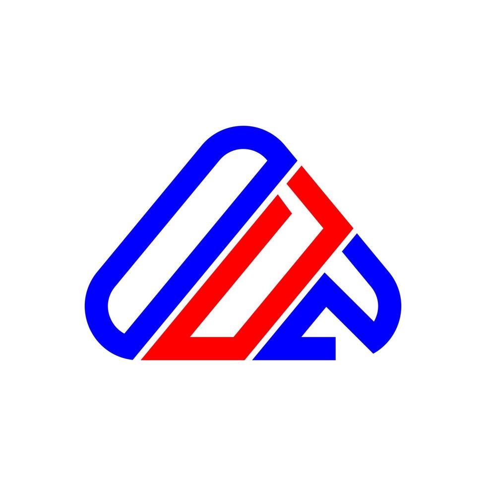 odz Letter Logo kreatives Design mit Vektorgrafik, odz einfaches und modernes Logo. vektor