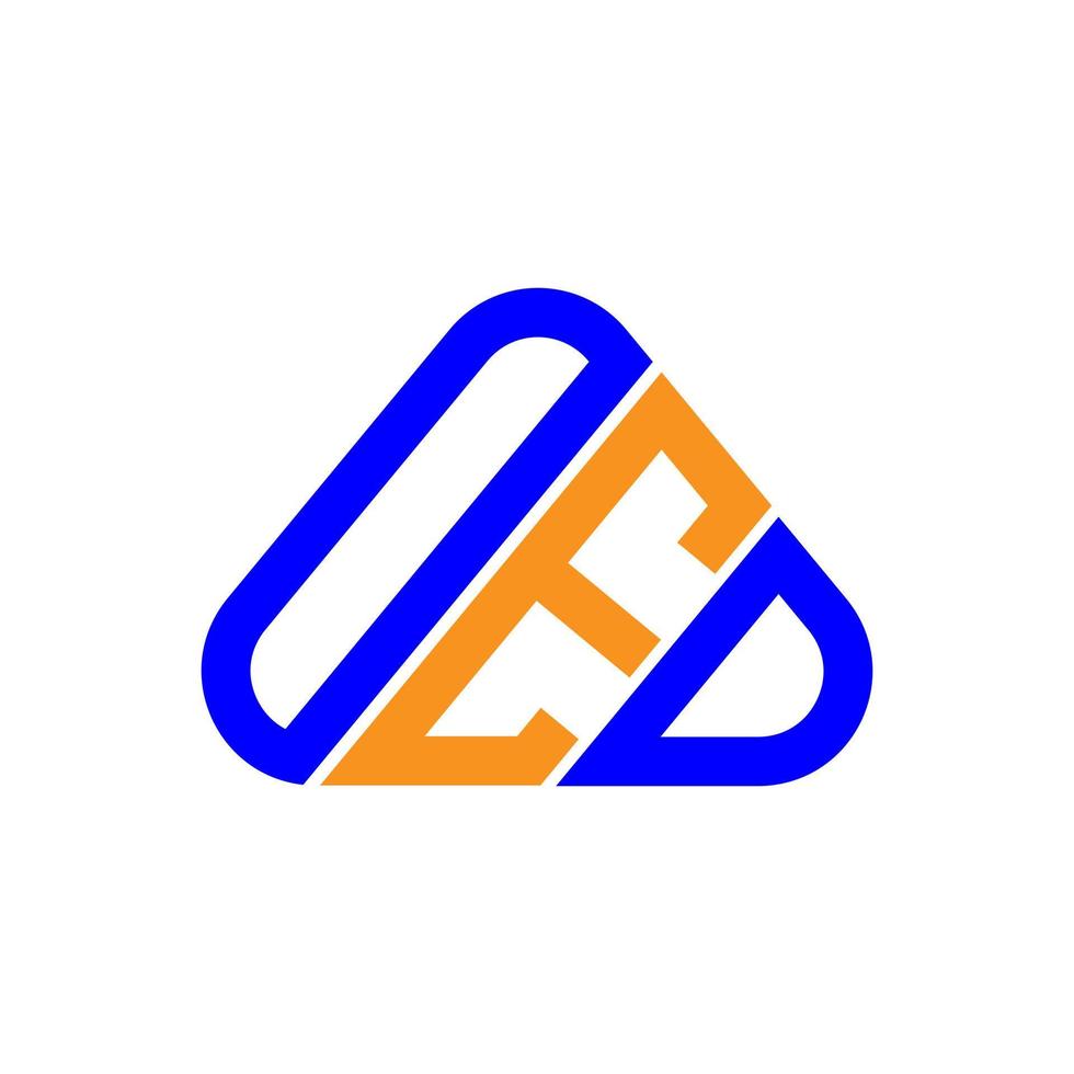 oed brev logotyp kreativ design med vektor grafisk, oed enkel och modern logotyp.
