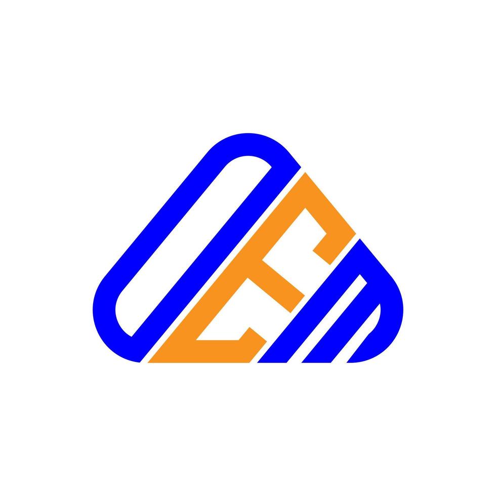 kreatives Design des OEM-Buchstabenlogos mit Vektorgrafik, einfaches und modernes OEM-Logo. vektor