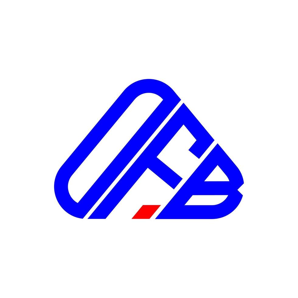 ofb brev logotyp kreativ design med vektor grafisk, ofb enkel och modern logotyp.