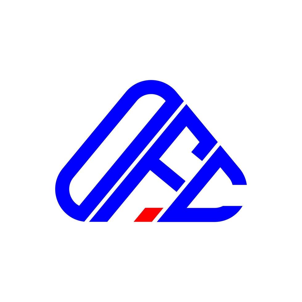 ofc brev logotyp kreativ design med vektor grafisk, ofc enkel och modern logotyp.