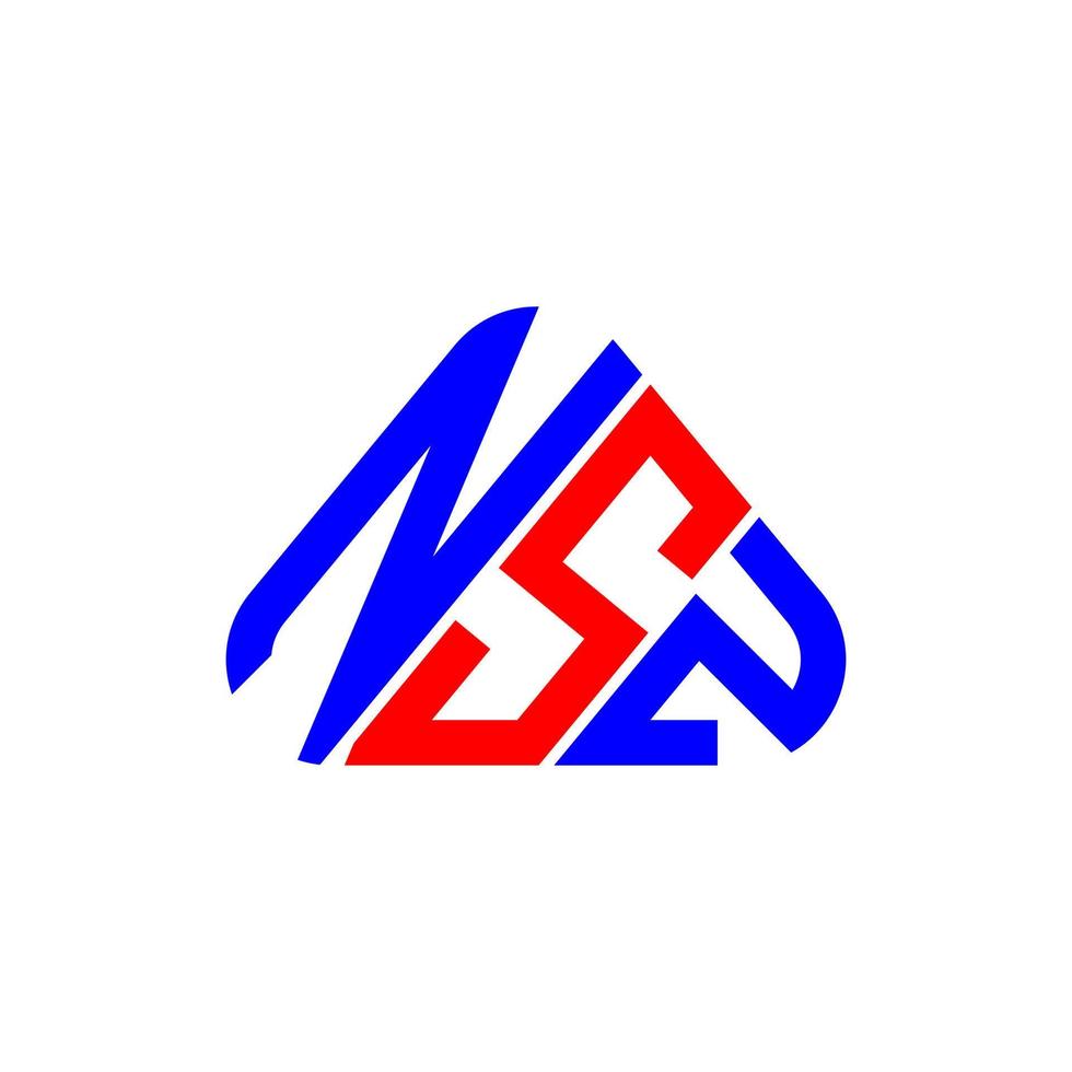 nsz brev logotyp kreativ design med vektor grafisk, nsz enkel och modern logotyp.
