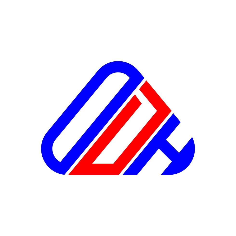 odh Letter Logo kreatives Design mit Vektorgrafik, odh einfaches und modernes Logo. vektor