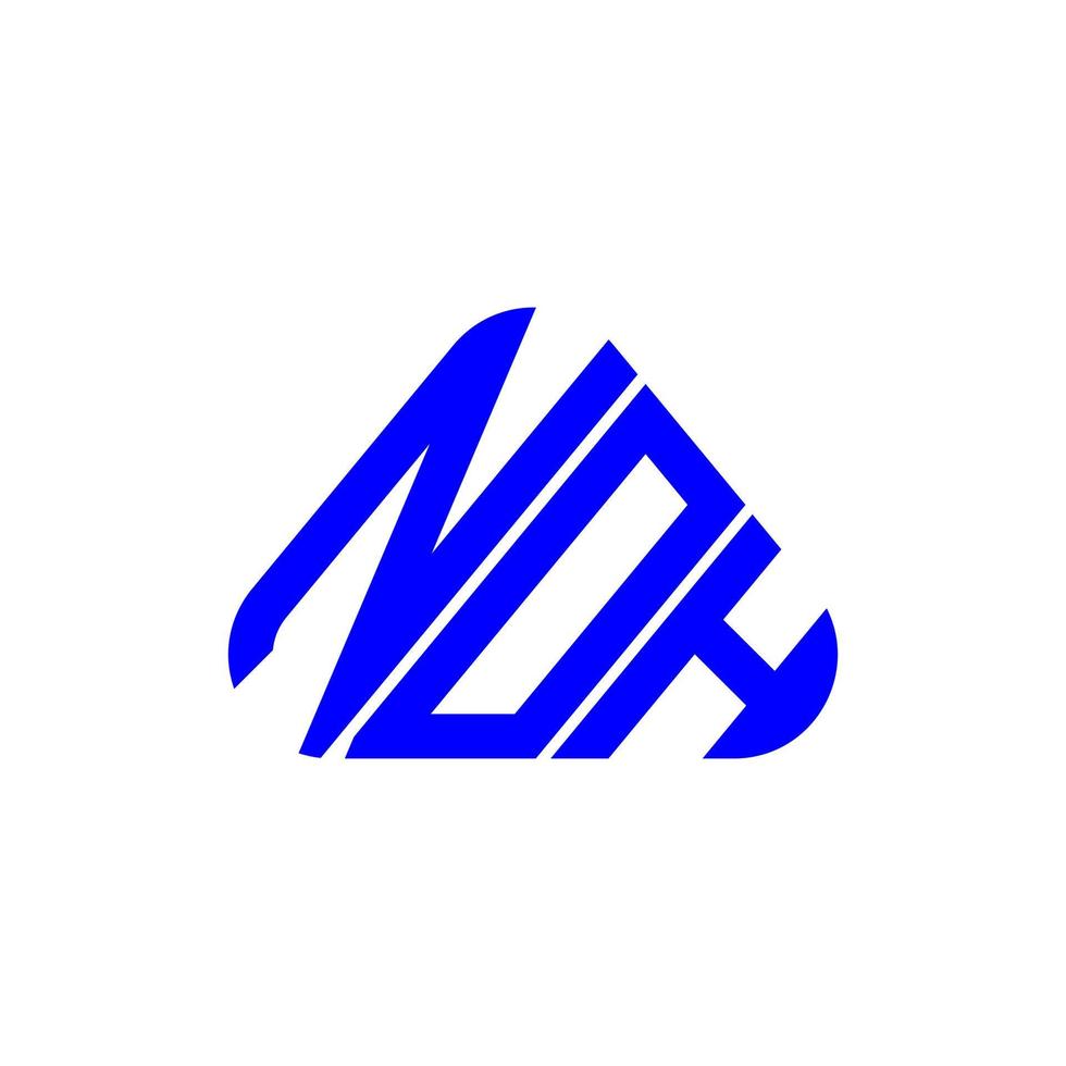 Noh Letter Logo kreatives Design mit Vektorgrafik, Noh einfaches und modernes Logo. vektor