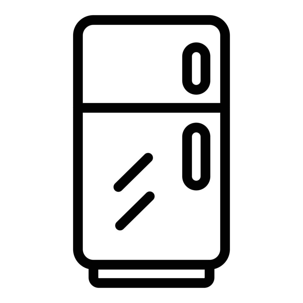 Symbol für Kühlschrankverbrauch, Umrissstil vektor