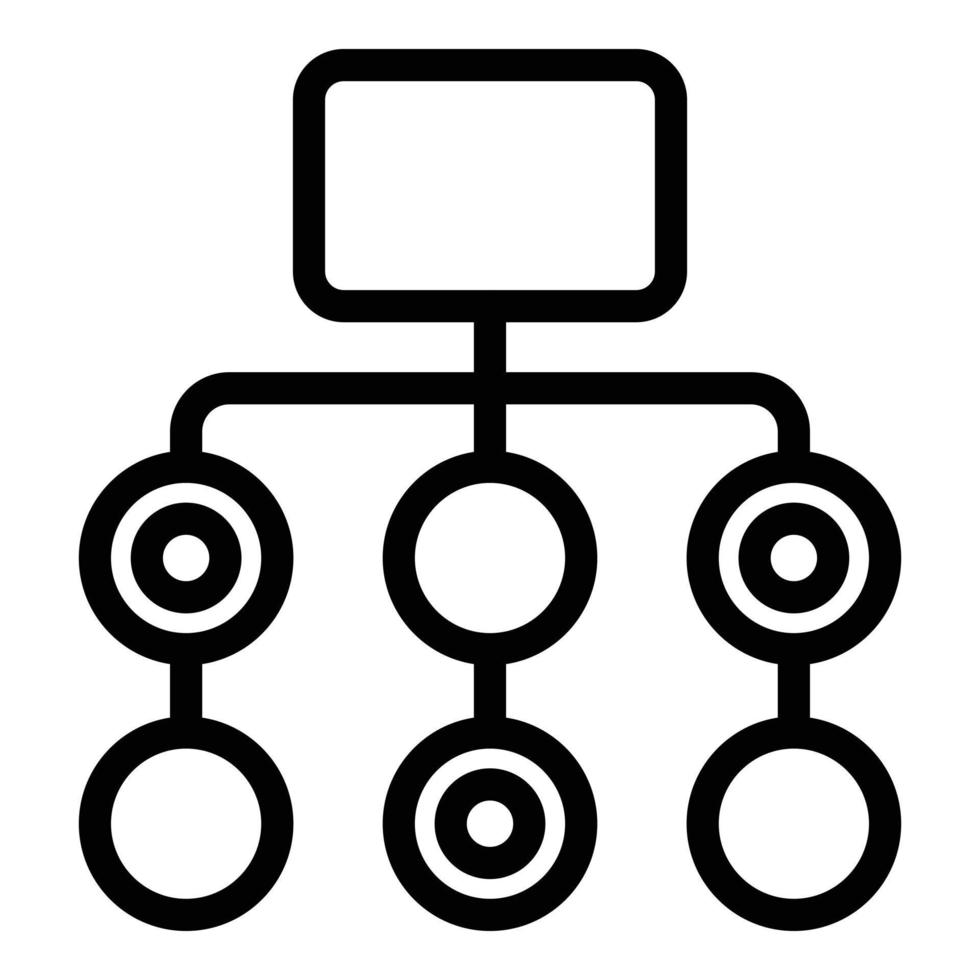 Datenaktualisierungssymbol, Gliederungsstil vektor