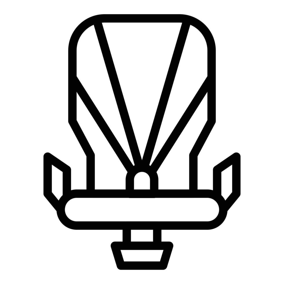 Baby weiches Fahrradsitz-Symbol, Umrissstil vektor