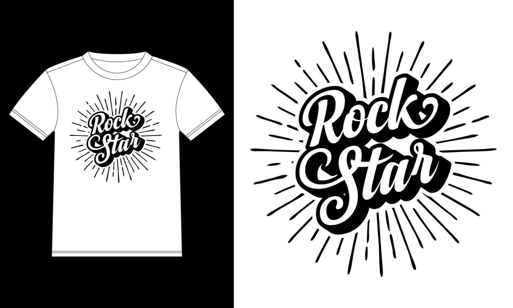 rockstar grunge handgezeichnete beschriftung mit band. Rockfestival-Plakat-T-Shirt-Designschablone, Autofensteraufkleber, Schote, Abdeckung, lokalisierte weiße Hintergrundvektorillustration vektor