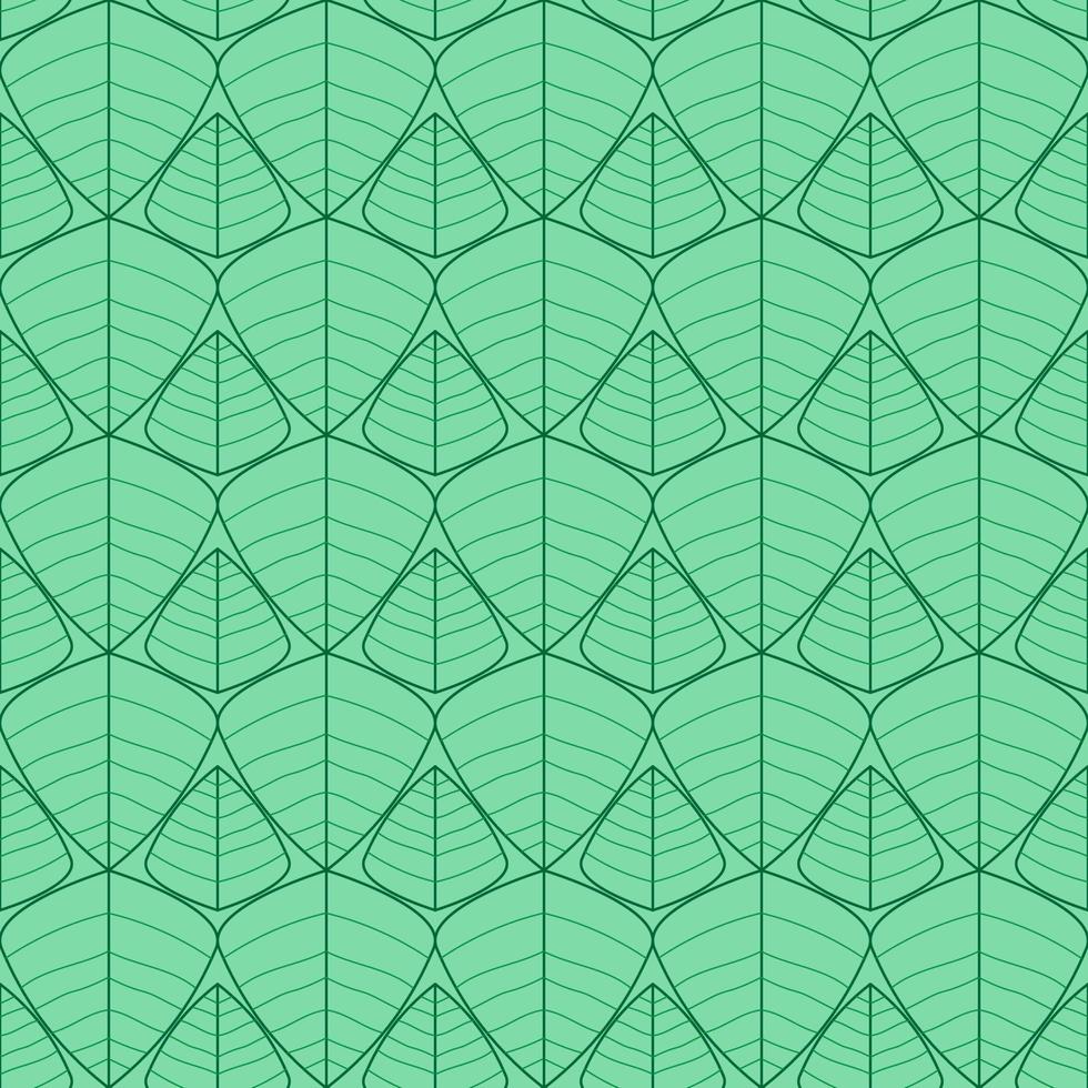abstrakte geometrische Linie nahtloses Muster grafischer Blattpflanzenformhintergrund. modernes grünes Design für Textilien, Tapeten, Kleidung, Hintergrund, Fliesenboden, Verpackung, Stoff, Kunstdruckvektor. vektor