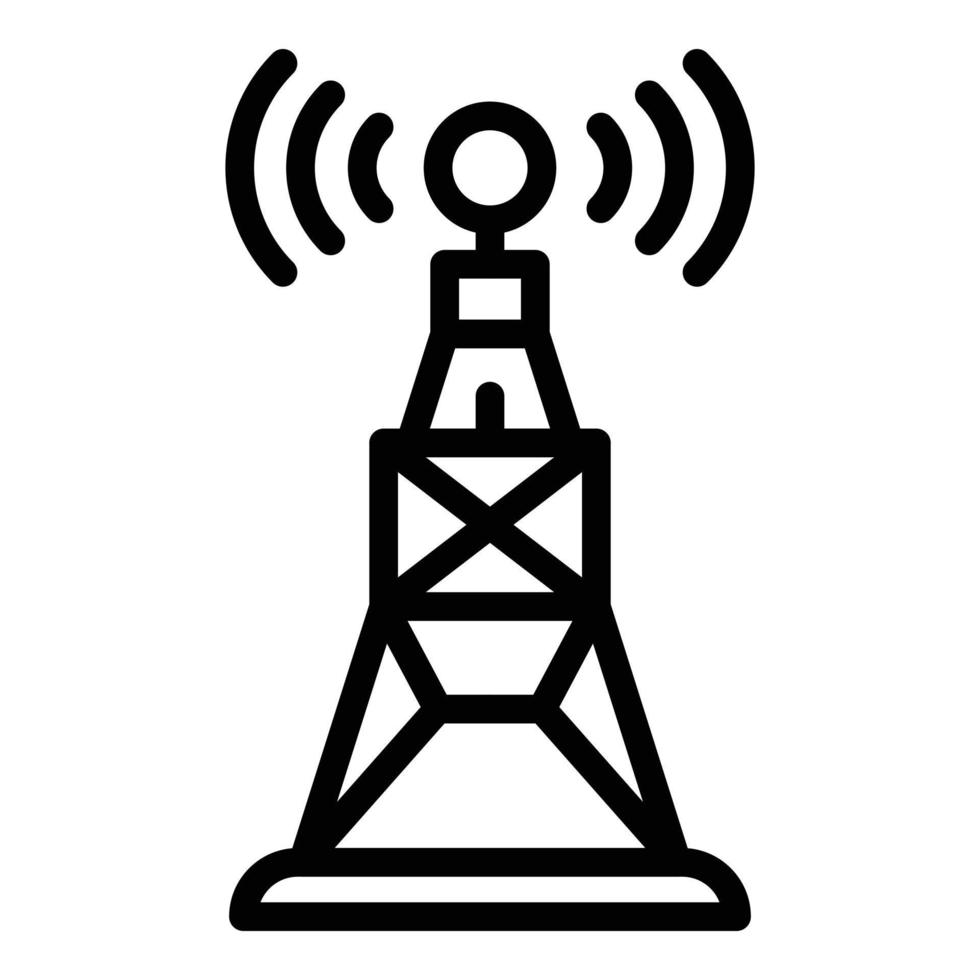 Punkt-WLAN-Symbol, Umrissstil vektor