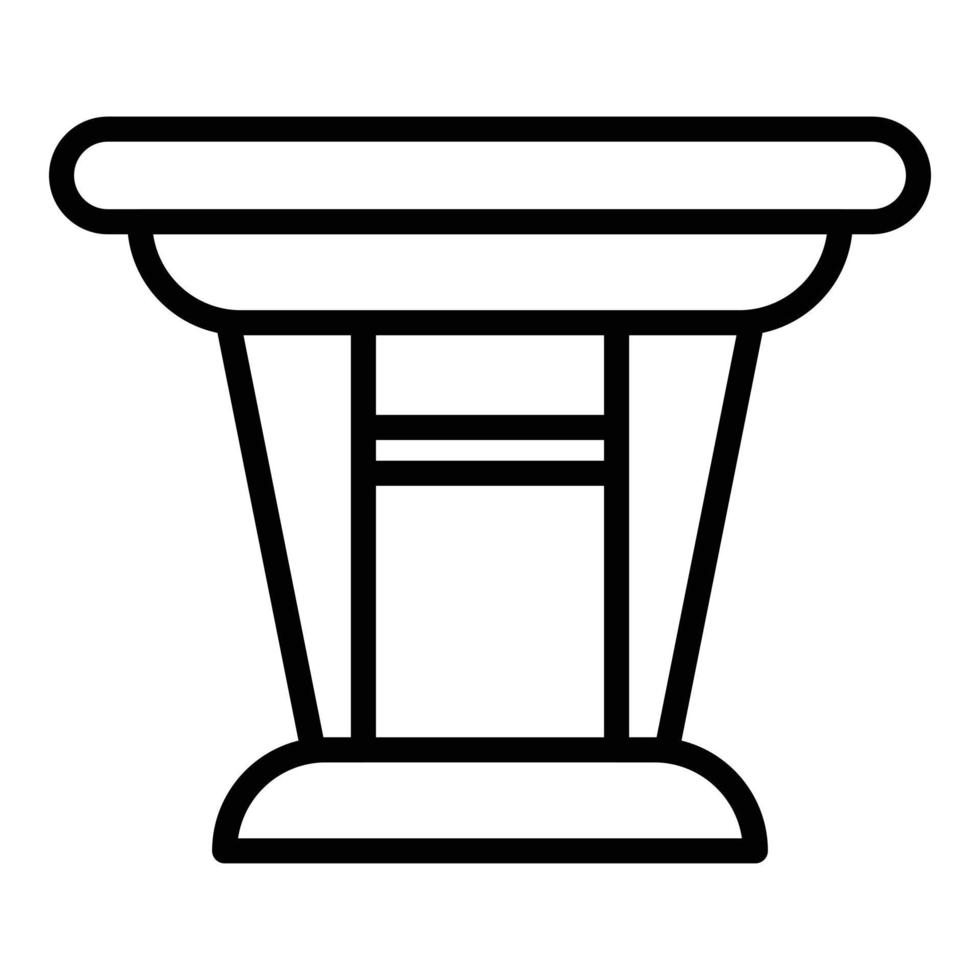 Tabellensymbol, Umrissstil vektor