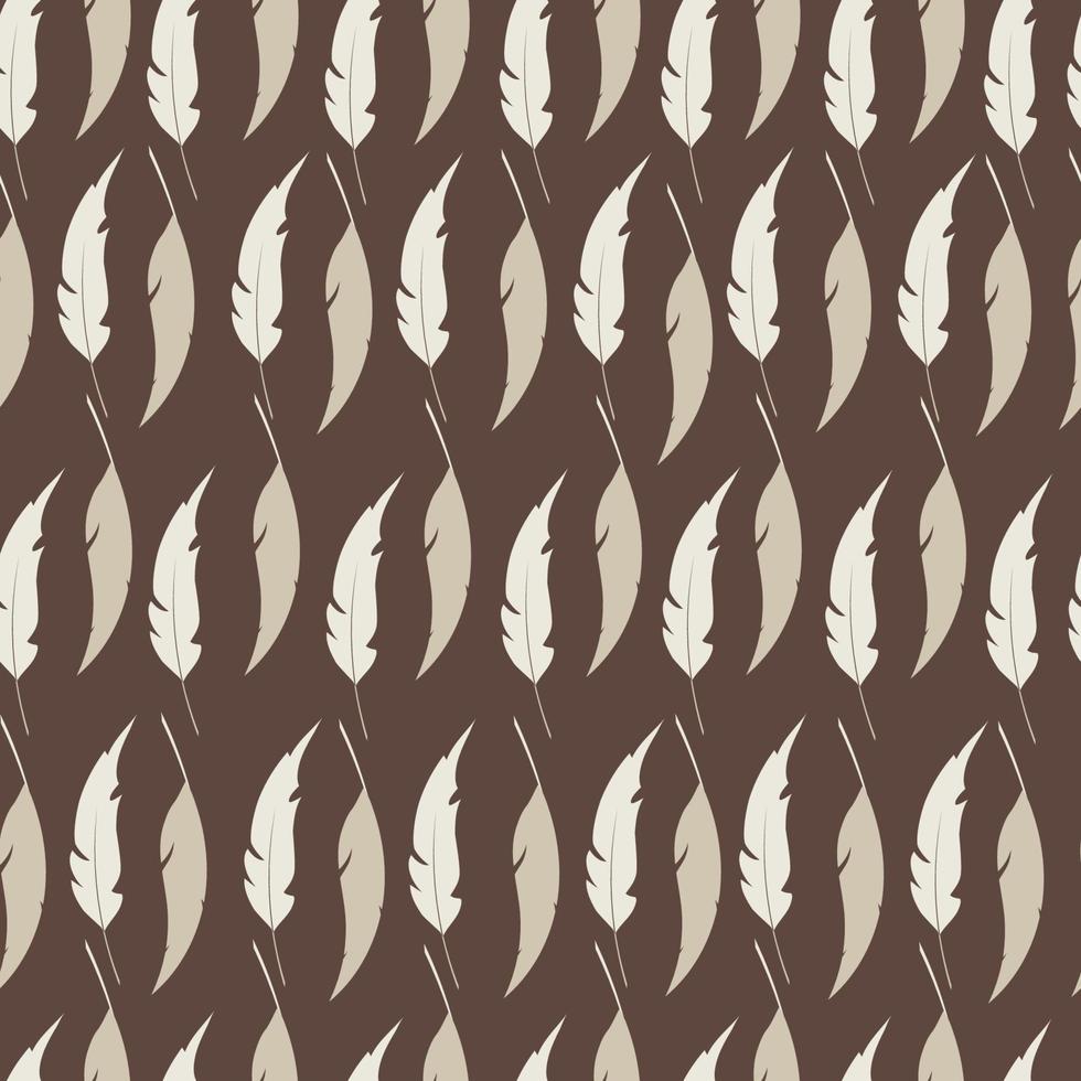 söt fjädrar sömlös mönster för textil- design vektor