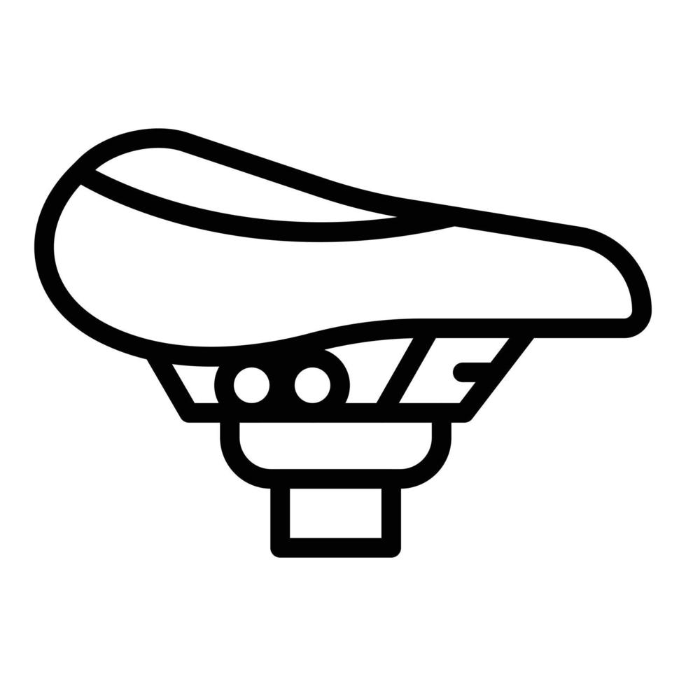 Fahrradreparatur-Sportsitz-Symbol, Umrissstil vektor