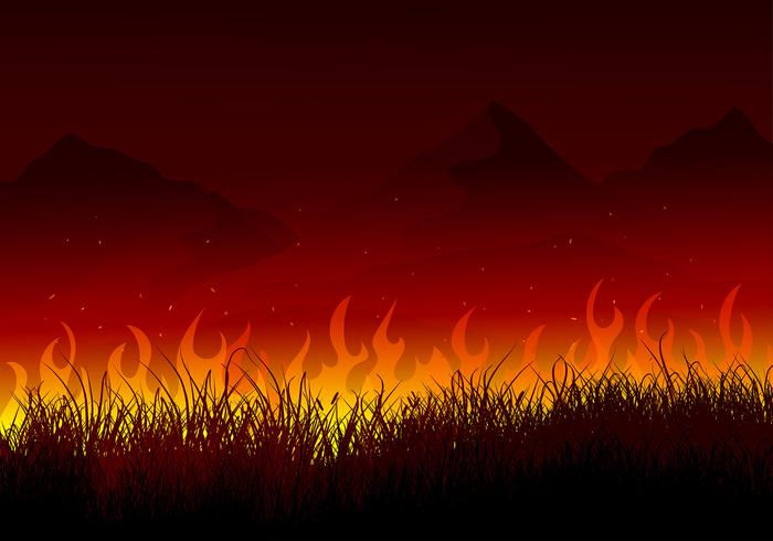 Burning Bush Hintergrund Free Vector