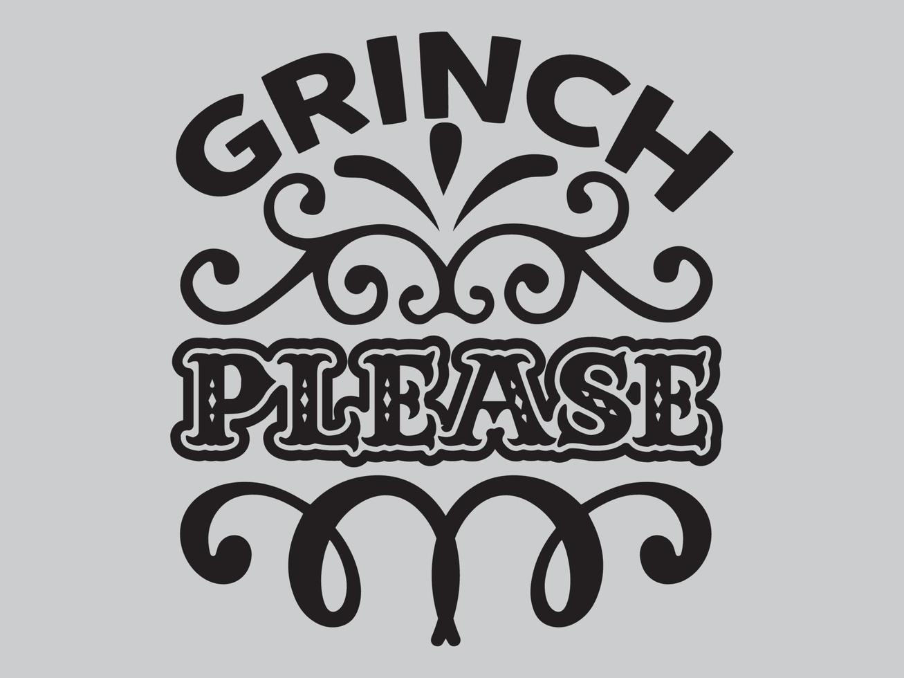 Grinch-T-Shirt-Design-Datei vektor