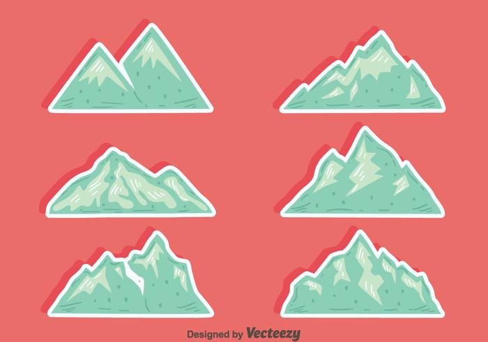 Matterhorn bergsvektorer vektor