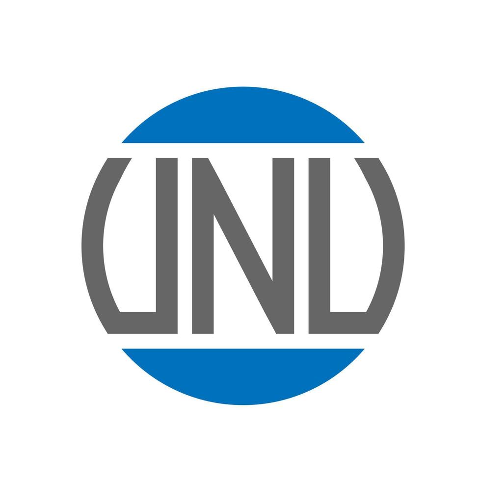 unu-Buchstaben-Logo-Design auf weißem Hintergrund. unu creative initials circle logo-konzept. unu Briefdesign. vektor
