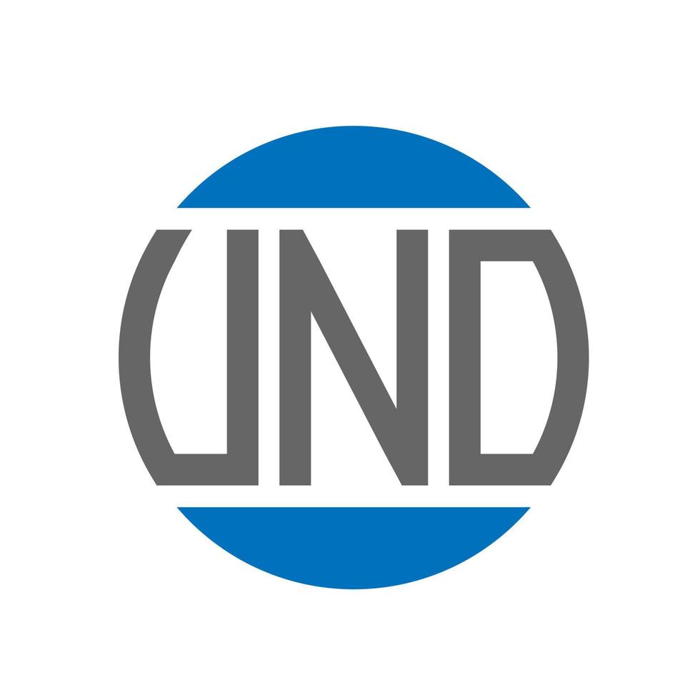 UNO-Brief-Logo-Design auf weißem Hintergrund. uno creative initials circle logo-konzept. uno Briefdesign. vektor