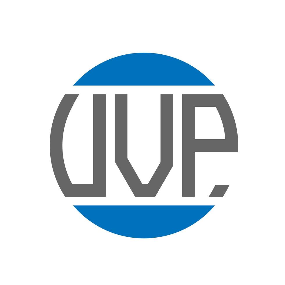 uvp-Buchstaben-Logo-Design auf weißem Hintergrund. uvp creative initials circle logo-konzept. uvp Briefgestaltung. vektor