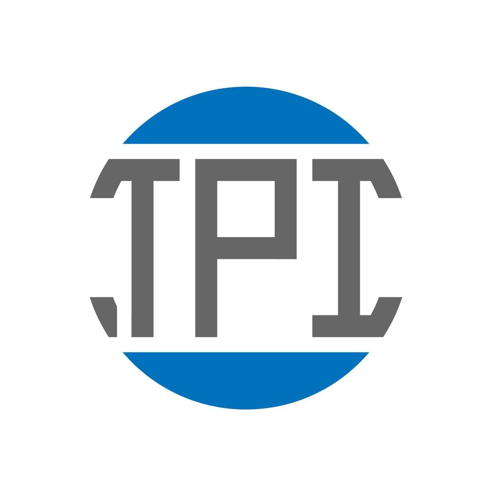 tpi brev logotyp design på vit bakgrund. tpi kreativ initialer cirkel logotyp begrepp. tpi brev design. vektor