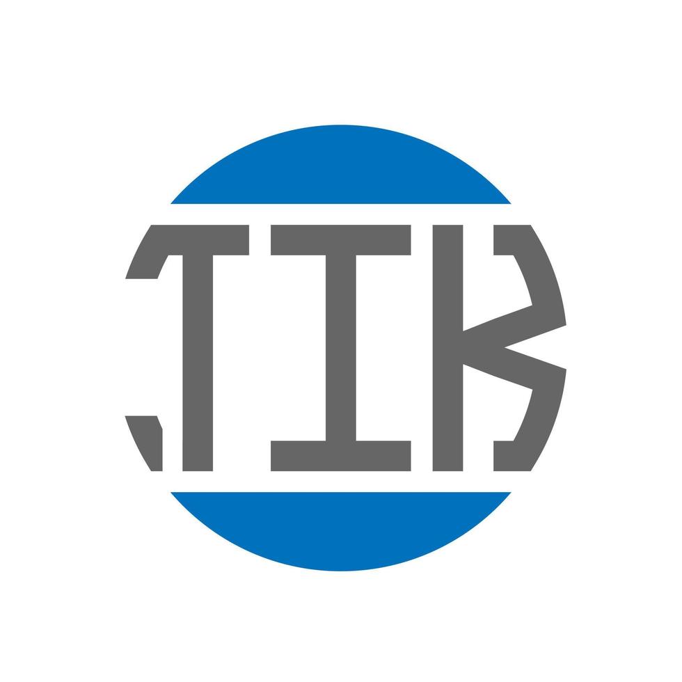 tik brev logotyp design på vit bakgrund. tik kreativ initialer cirkel logotyp begrepp. tik brev design. vektor