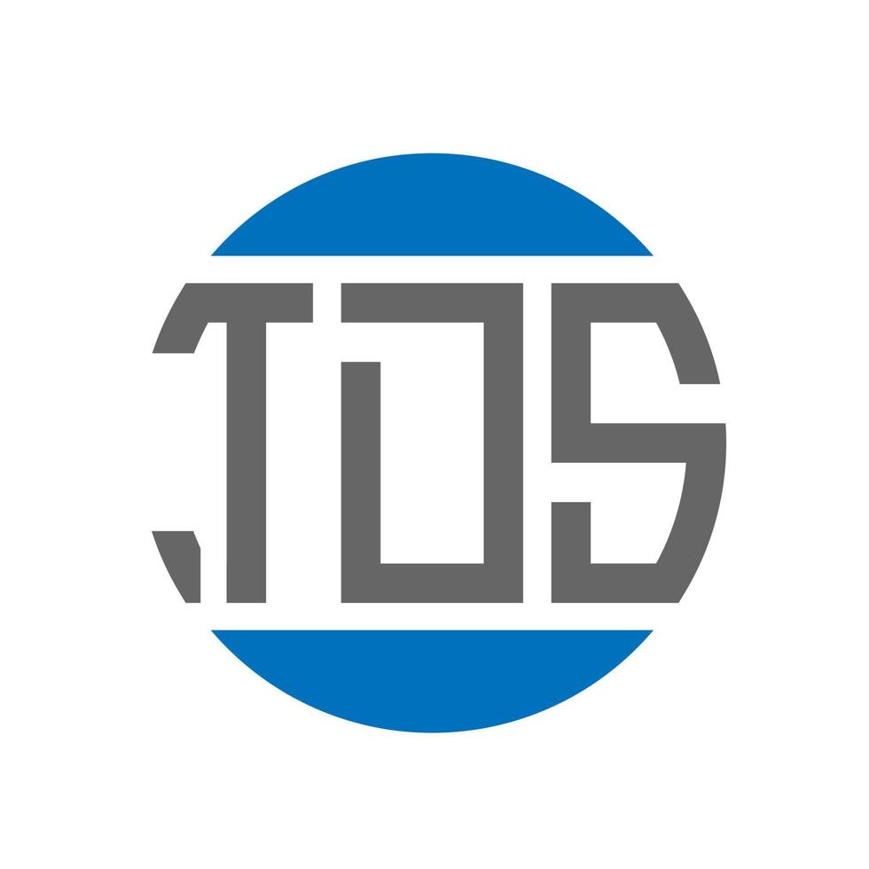 tds-Brief-Logo-Design auf weißem Hintergrund. tds kreative Initialen Kreis Logo-Konzept. tds Briefgestaltung. vektor