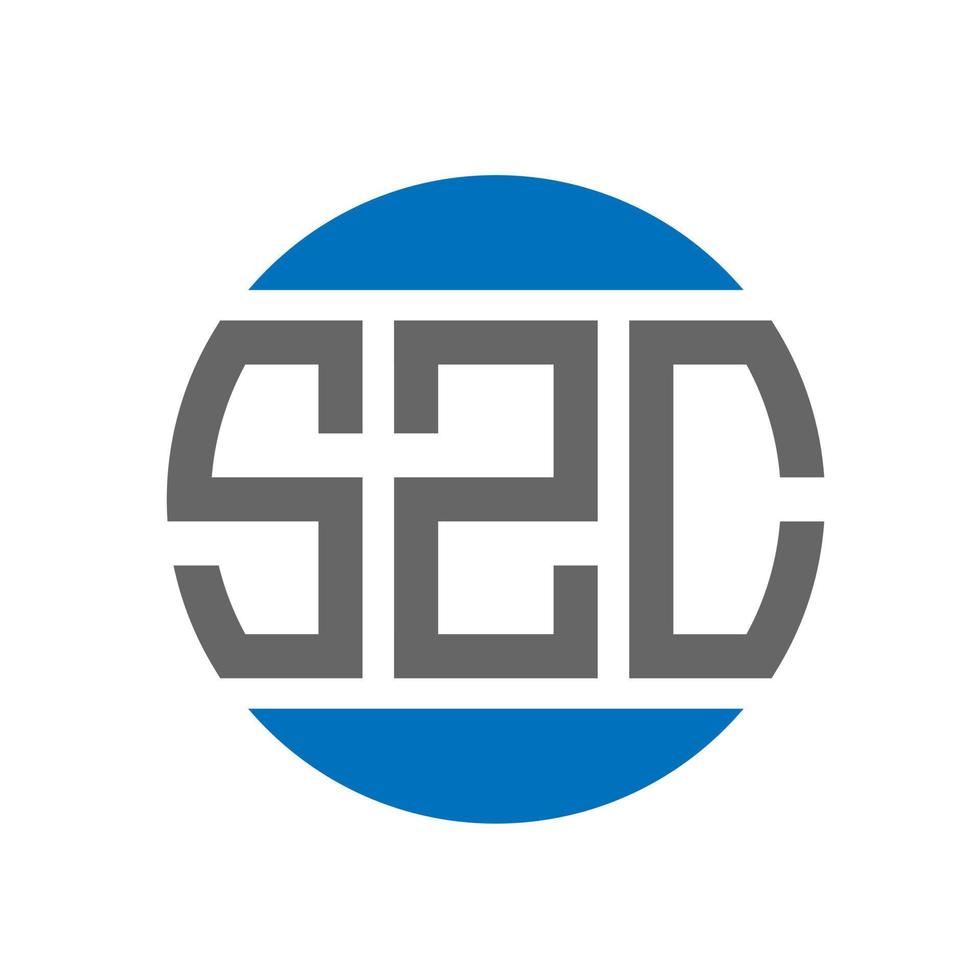 szc brev logotyp design på vit bakgrund. szc kreativ initialer cirkel logotyp begrepp. szc brev design. vektor