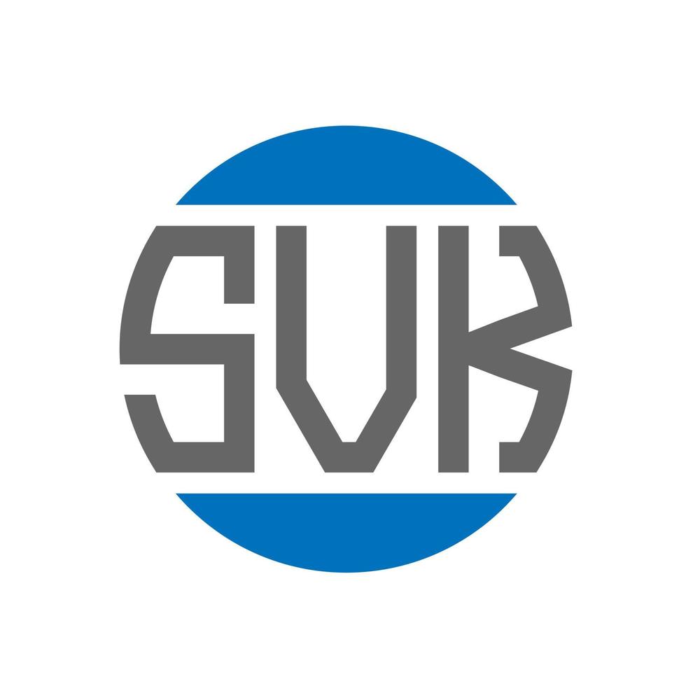 svk brev logotyp design på vit bakgrund. svk kreativ initialer cirkel logotyp begrepp. svk brev design. vektor