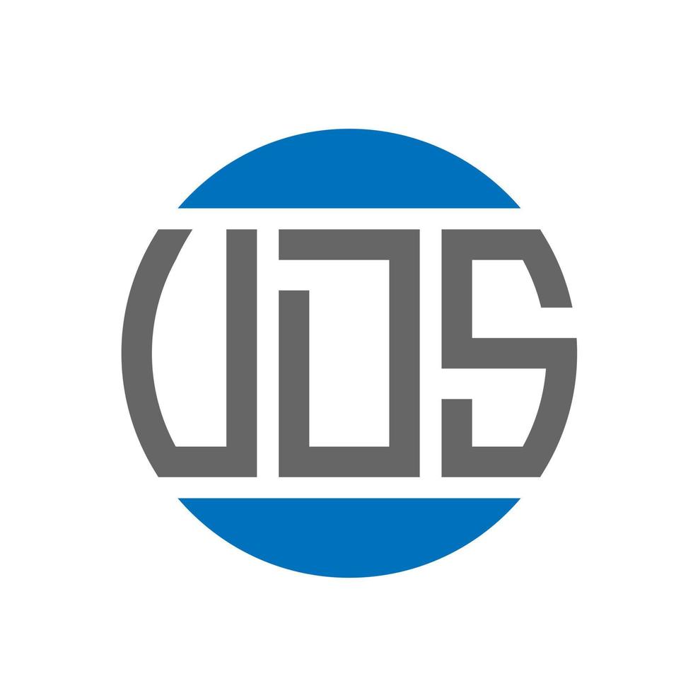 uds-Buchstaben-Logo-Design auf weißem Hintergrund. uds kreative initialen kreis logokonzept. uds Briefgestaltung. vektor