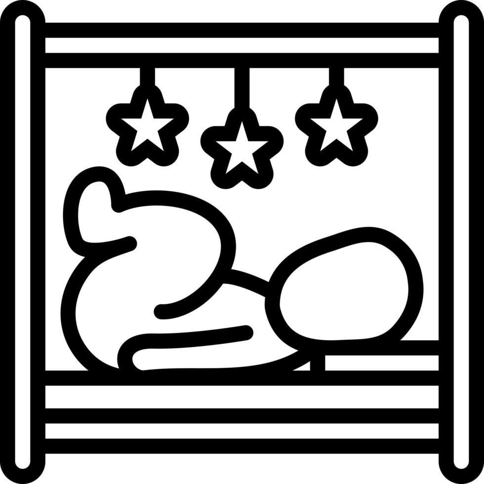 Liniensymbol für Babys vektor