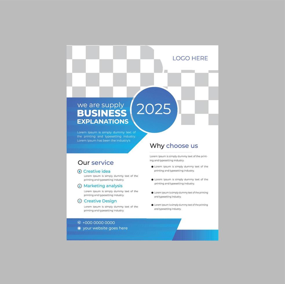 Corporate Business Flyer Poster Vorlage Broschüre Cover-Design-Layout vektor