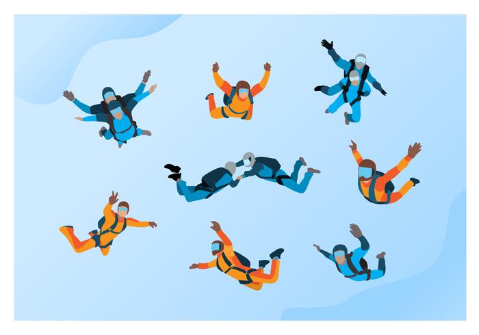 Gratis Skydiving Vector