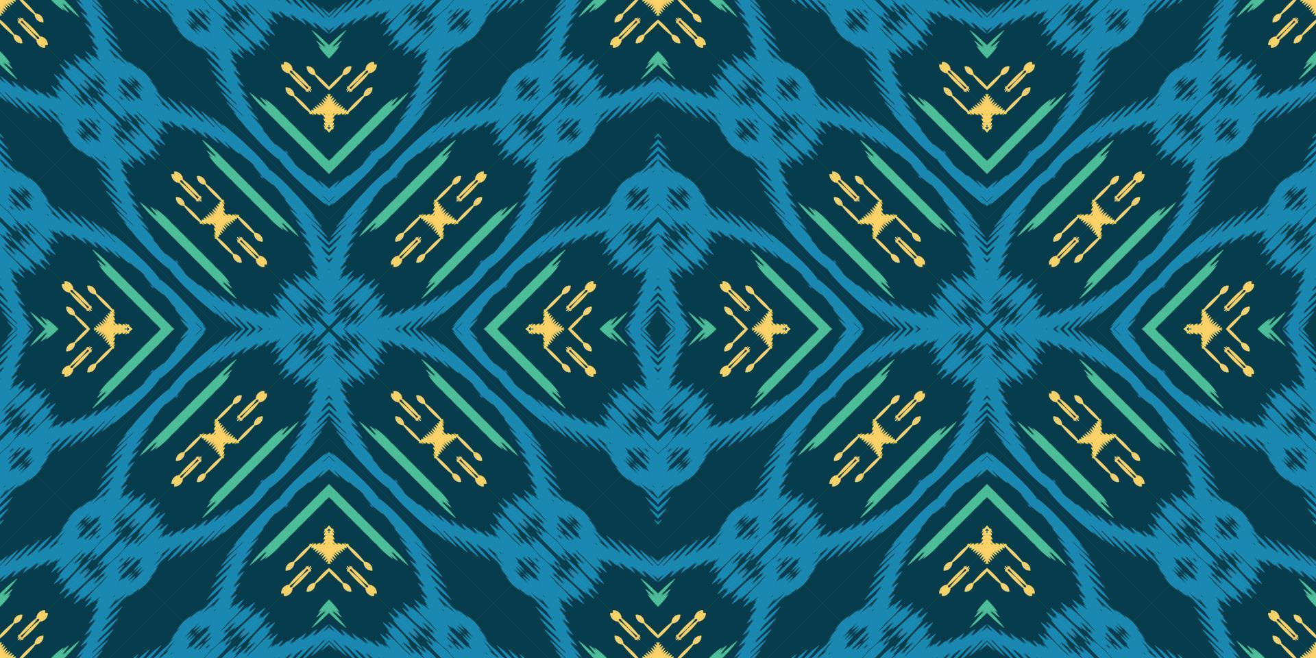 Batik-Textilmotiv Ikat-Design nahtloses Muster digitales Vektordesign für den Druck Saree Kurti Borneo Stoffrand Pinselsymbole Muster Partykleidung vektor