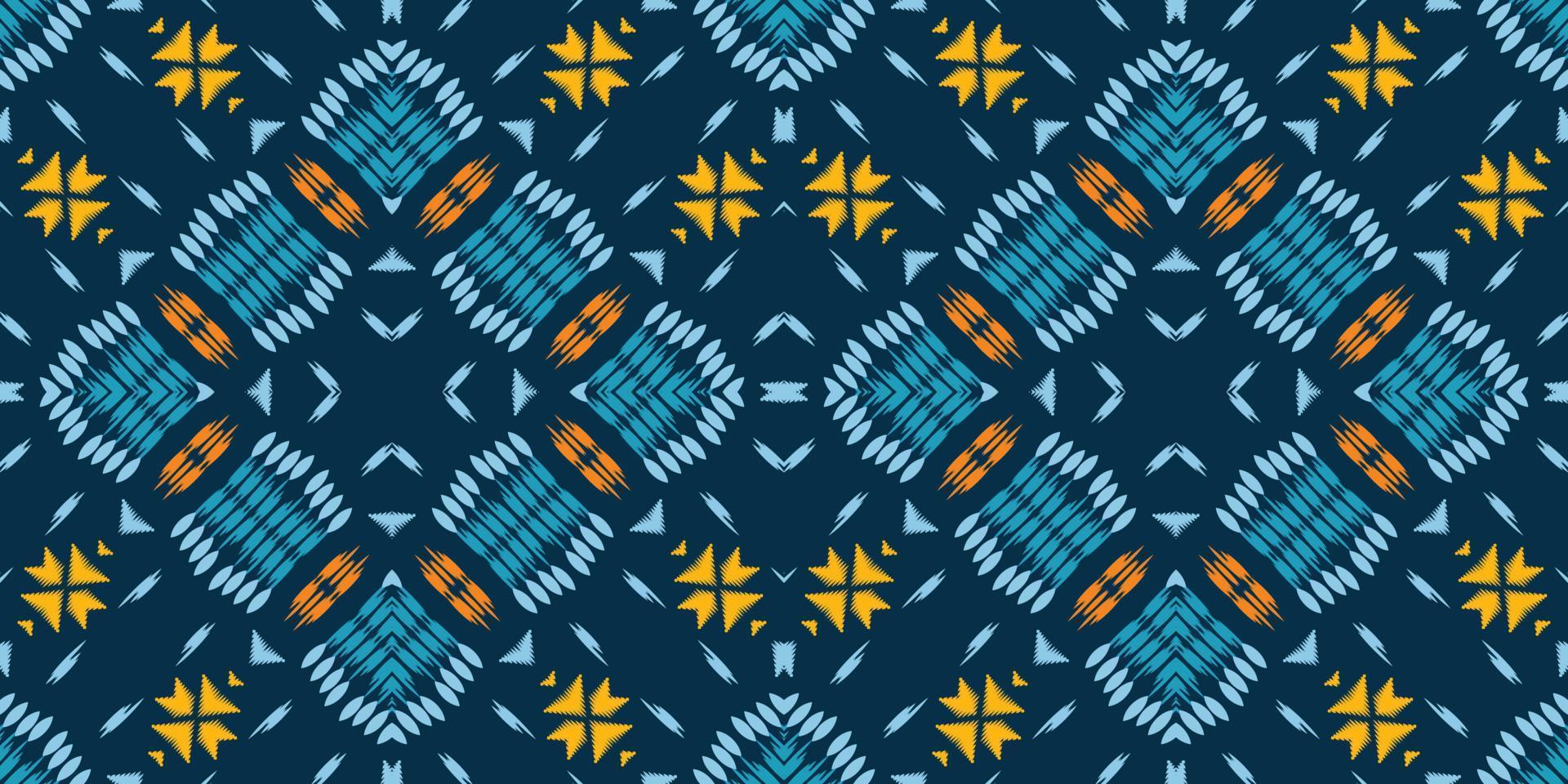 ikat tyg stam- sparre sömlös mönster. etnisk geometrisk batik ikkat digital vektor textil- design för grafik tyg saree mughal borsta symbol strängar textur kurti kurtis kurtas