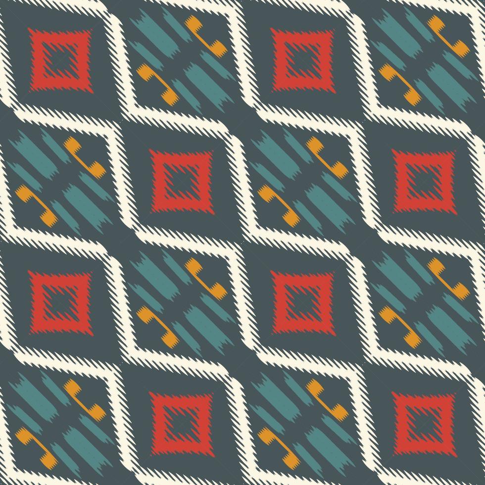 batik textil- filippinare ikat sömlös mönster digital vektor design för skriva ut saree kurti borneo tyg gräns borsta symboler färgrutor designer